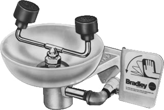Bradley - Oog - gelaatdouche oogd wand oogsproeikoppen