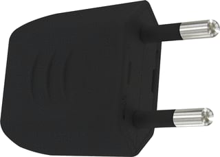 Kopp - Stekker/contrastekker zonder aarde Stekker Euro 2,5A 2-Pack