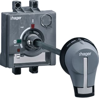 Hager - H3+ Deurkoppeling schakelaar Draaibediening Hxt031H
