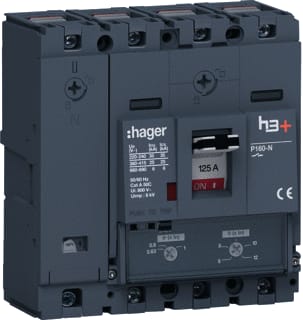 Hager - H3+ Vermogensschakelaar Vermogensautomaat Hhs126Dc