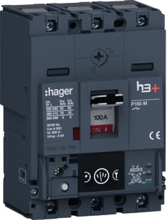 Hager - H3+ Vermogensschakelaar vermogensautomaat hms100nc