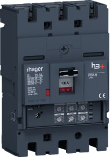 Hager - H3+ Vermogensschakelaar vermogensautomaat hnt100jr