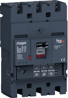 Hager - H3+ Vermogensschakelaar vermogensautomaat hnt250jr