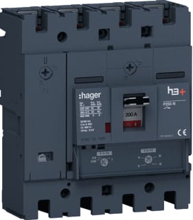 Hager - H3+ Vermogensschakelaar Vermogensautomaat Hnt201Dr