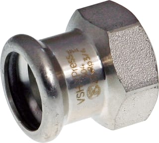 VSH - XPress RVS 304 Fitting met 2 aansluitingen Rvs 304 Overgang 15Xrp1/2