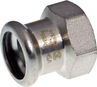 VSH - XPress RVS 304 Fitting met 2 aansluitingen Rvs 304 Overgang 18Xrp1/2