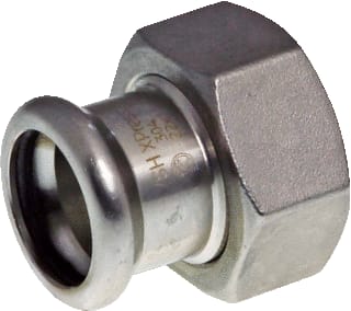 VSH - XPress RVS 304 Fitting met 2 aansluitingen rvs 304 wartkop 42xg1.3/4