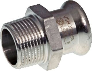 VSH - XPress RVS 304 Fitting met 2 aansluitingen Rvs 304 Overgang 35Xr1 1/4