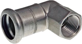 VSH - XPress RVS 304 Fitting met 2 aansluitingen Rvs 304 Knie 90° 28Xrp1