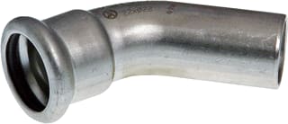VSH - XPress RVS 304 Fitting met 2 aansluitingen Rvs 304 Bocht 45 28X28