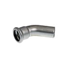 VSH - XPress RVS 304 Fitting met 2 aansluitingen Rvs 304 Bocht 45 28X28