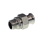 VSH - XPress RVS 304 Fitting met 2 aansluitingen Rvs 304 Overg 3D 15Xr1/2