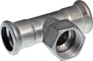 VSH - XPress RVS 304 Fitting met 3 aansluitingen Rvs 304 T 54Xrp1/2X54