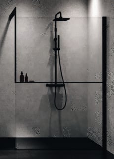 Novellini - Kuadra H Toebeh./onderdelen voor douchewand Kit-Frame Planchet L Mw