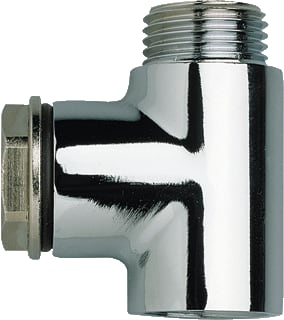 Thermic - Fitting met 3 aansluitingen verchroomd t-stuk      xd