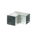Rheinzink - Classic Vierkante fitting met 2 aansluit. Bocht 60X60 90Gr