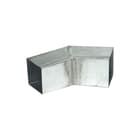Rheinzink - Classic Vierkante fitting met 2 aansluit. Bocht 80X80 45Gr