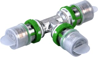 Comap - SKINpress 7130V Fitting met 3 aansluitingen Skin T-3Xpers 16X2 Zk2
