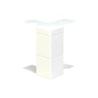 Stago - WGX Binnen/buitenhoekstuk wandgoot Bin/Buihk H170A/65 R9010