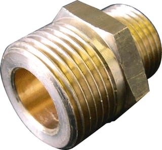 Henco - Fitting met 2 aansluitingen Nipl Press 26P-Z 1X1