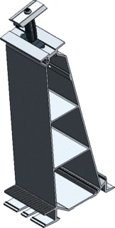 Van der Valk - ValkPro+ P10 Zonnepaneel verbind.- en bev. elem. Achtervoet Alu Mddn