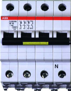 ABB - System pro M compact SC200 Installatieautomaat Autom 3P+N16A B Sc203B16Na