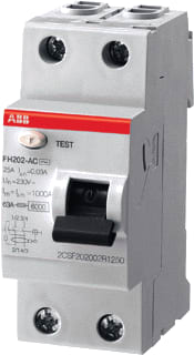 ABB - System pro M compact FH200 Aardlekschakelaar Aardlschak Fh202A-25/0.03