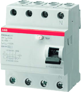 ABB - System pro M compact FH200 Aardlekschakelaar Aardlschak Cb 4P 40A 30Ma