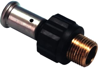 Henco - 17PK Fitting met 2 aansluitingen Kunst Re Kopp Bu 63X2