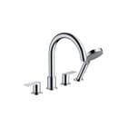 Hansgrohe - Vernis Shape Badmengkraan (opbouw) Hg Vernis 4-Gats Bmk Chr
