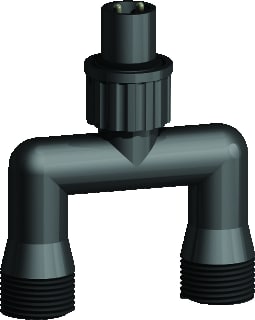 Tronix - Elektr. toebeh. v verlichtingsarm. Tron Y-Connector Zwart