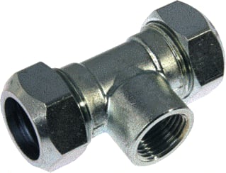 VSH - KLEM 110 Fitting met 3 aansluitingen St/Z T-St.28X1/2X28 Bi