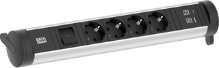 Bachmann - Contactdooscombinatie stekkerdoos 4x230v+1xusb
