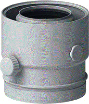 Itho Daalderop - Base Cube Concentr. RGA/LTV hulpstuk 2 aansl. Adapter Vert 60/100 Pp