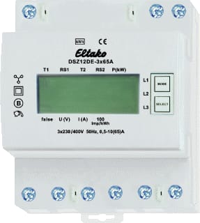 Eltako - DSZ12 Elektriciteitsmeter kwhm 3f4l dsz12de-3x80a