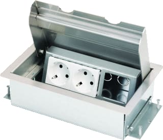 OCS - Servicebox Vloercontactdoos i 2x230v+1xleeg