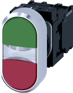 Siemens - Drukknop Illuminated Twin Knop Grn