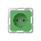 Gira - Systeem 55 Wandcontactdoos (WCD schakelmat.) Wcd/Ra System 55 Groen