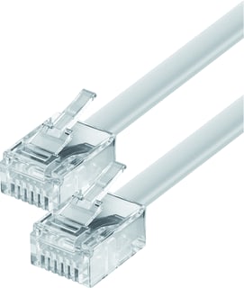 ESYLUX - Systeem patchkabel twisted pair cable rj11 10m wh