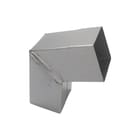 Rheinzink - PrePATINA Blue grey Vierkante fitting met 2 aansluit. Bocht 120X120 45Gr