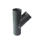 Rheinzink - PrePATINA Graphite grey Fitting met 3 aansluitingen t-stuk 80 45gr gg