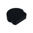 OneEightyOne - LED Profielen Toebeh./onderdelen lichtslang/-band Profile Endcap Half Rnd Zw