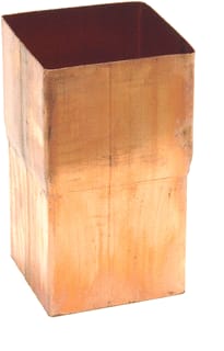 Wentzel - Vierkante fitting met 2 aansluit. Mof 100X100 Kop