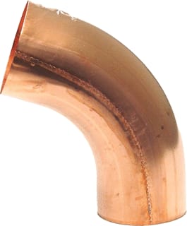 Wentzel - Fitting met 2 aansluitingen bocht 120 72gr kop