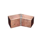 Wentzel - Vierkante fitting met 2 aansluit. Bocht 80X80 45Gr Kop