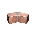Wentzel - Vierkante fitting met 2 aansluit. bocht 100x100 45gr kop