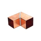 Wentzel - Vierkante fitting met 2 aansluit. Bocht 80X80 90Gr Kop