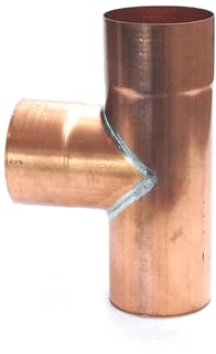 Wentzel - Fitting met 3 aansluitingen t-stuk 120 90gr kop