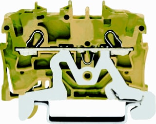 Wago - TOPJOB S 2002 Aardrijgklem Tj S 2-Dr. 2.5 Mm2 Gr/Ge