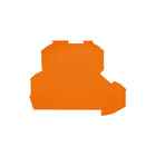 Wago - TOPJOB S 2002 Eindplaat rijgklem Afsluitplaat Oranje